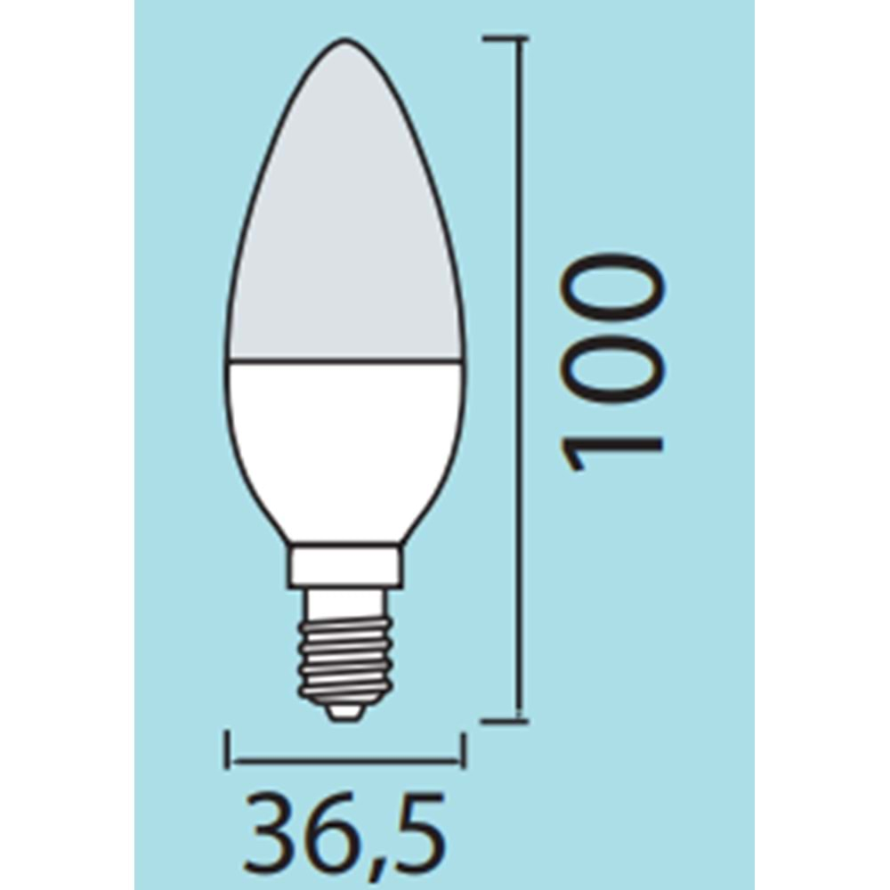 HOROZ 8W BUJİ LED AMPUL 6400K BEYAZ E14 ULTRA-8 001 003 0008