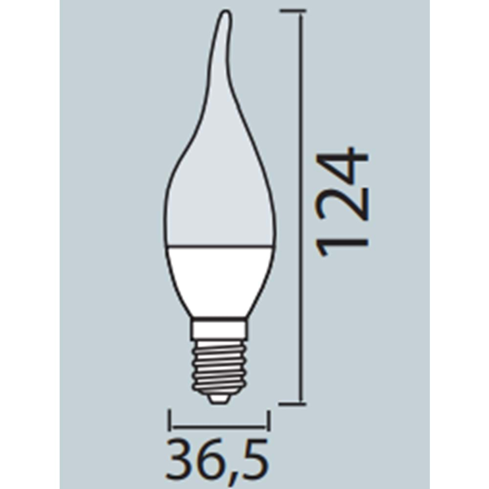 HOROZ 8W BUJİ LED AMPUL 6400K BEYAZ IŞIK E14 CRAFT-8 001 004 0008