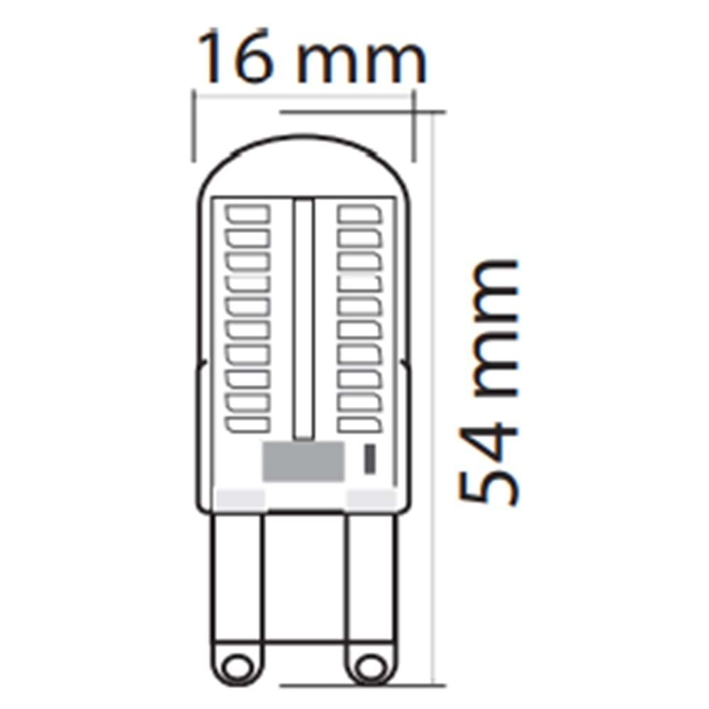 HOROZ 3W MEGA 2700K LED AMPUL G9 DUY 001 011 0003