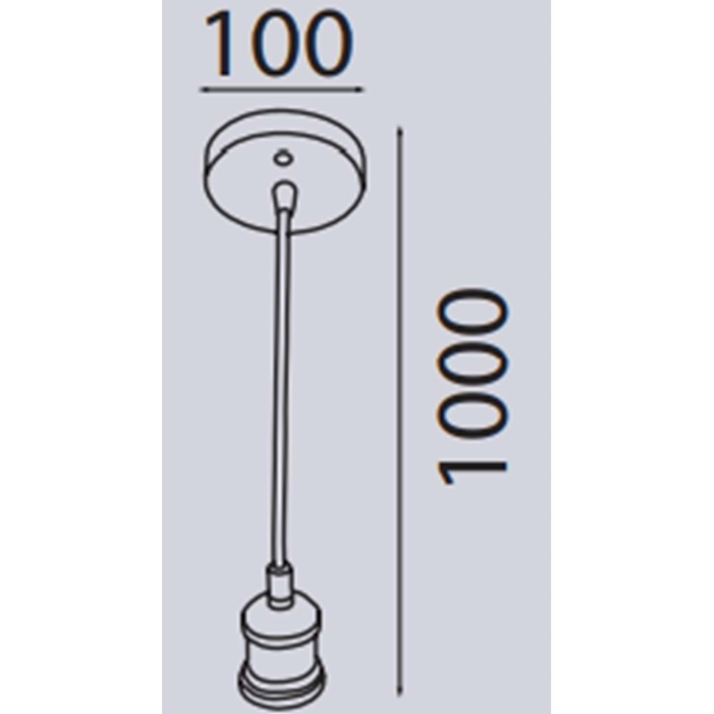 HOROZ TESLA 60W E27 DUYLU BRONZ PENDANT LAMP 021 003 0001