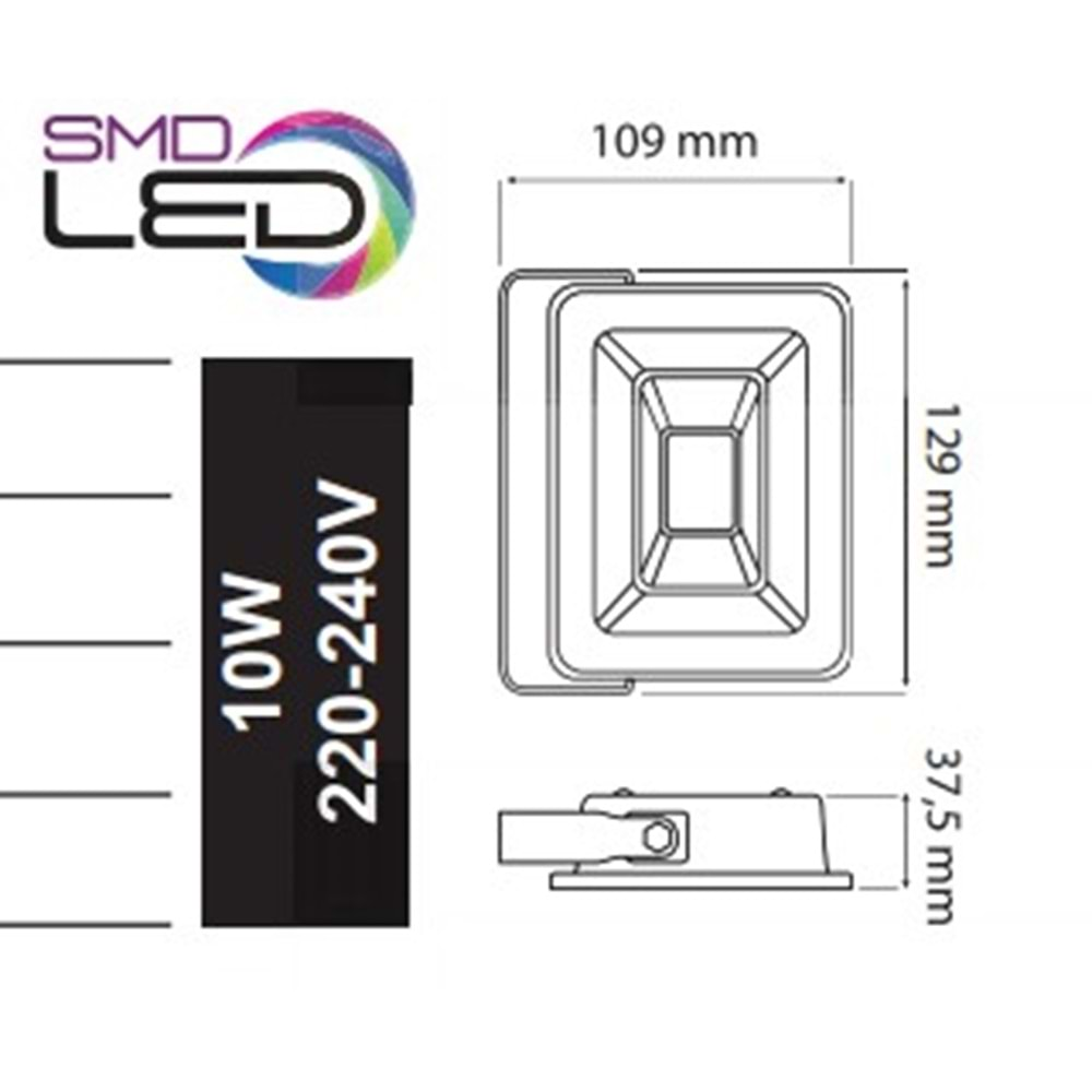 HOROZ 10W LED PROJEKTÖR PARS-10 2700K 068 008 0010