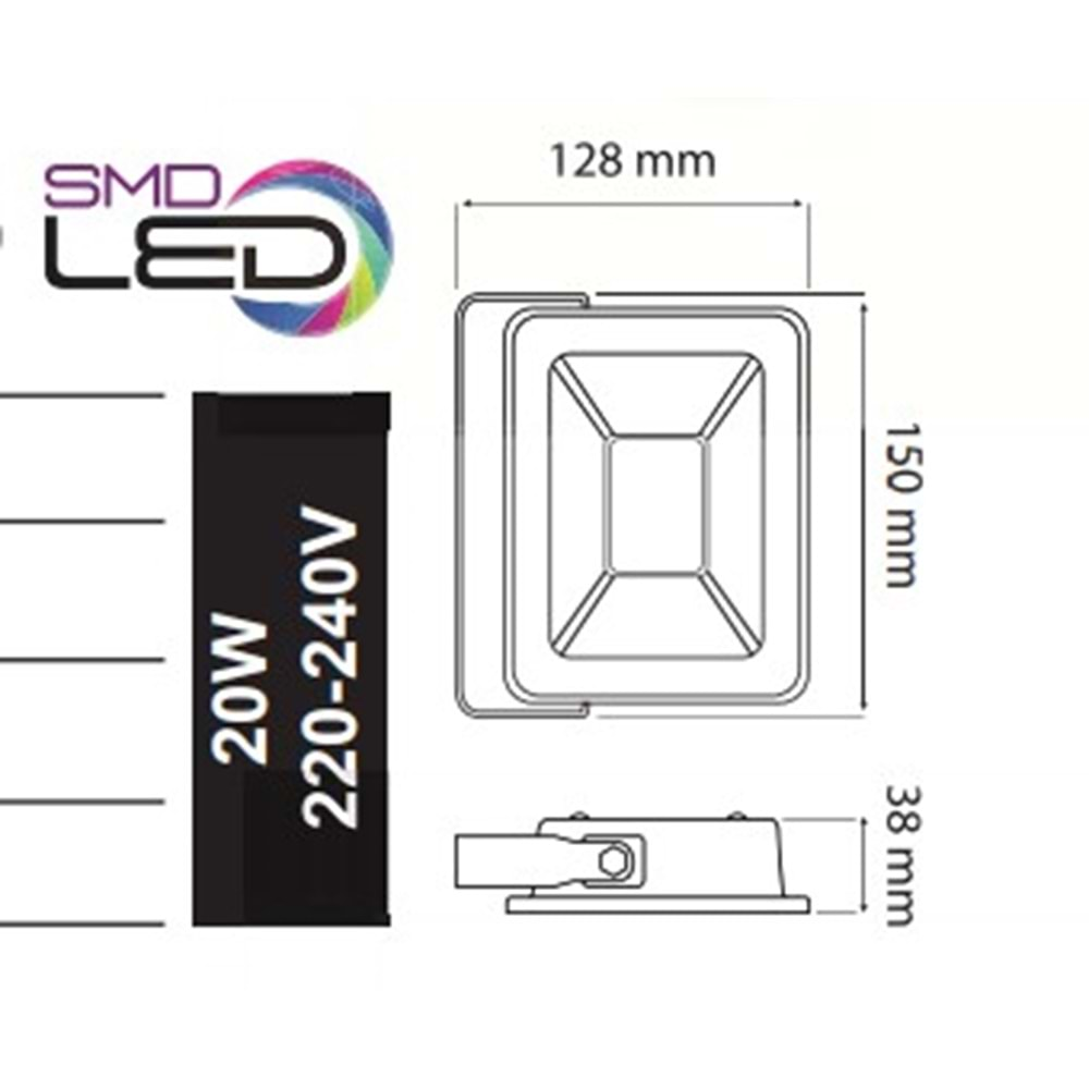 HOROZ 20W LED PROJEKTÖR PARS-20 YEŞİL 068 008 0020