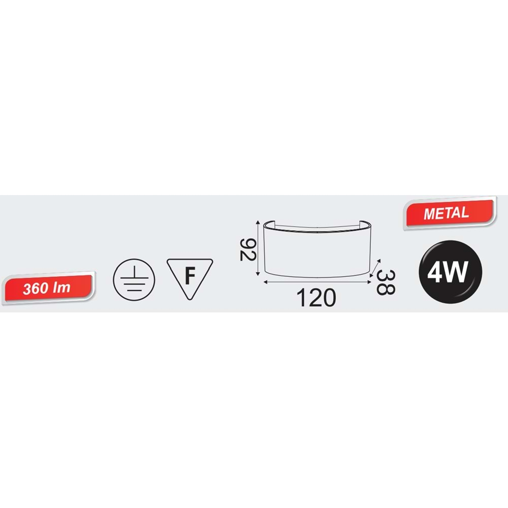 HOROZ 4W 4200K POWER LED ARMATÜR PROTON-4 076 039 0004