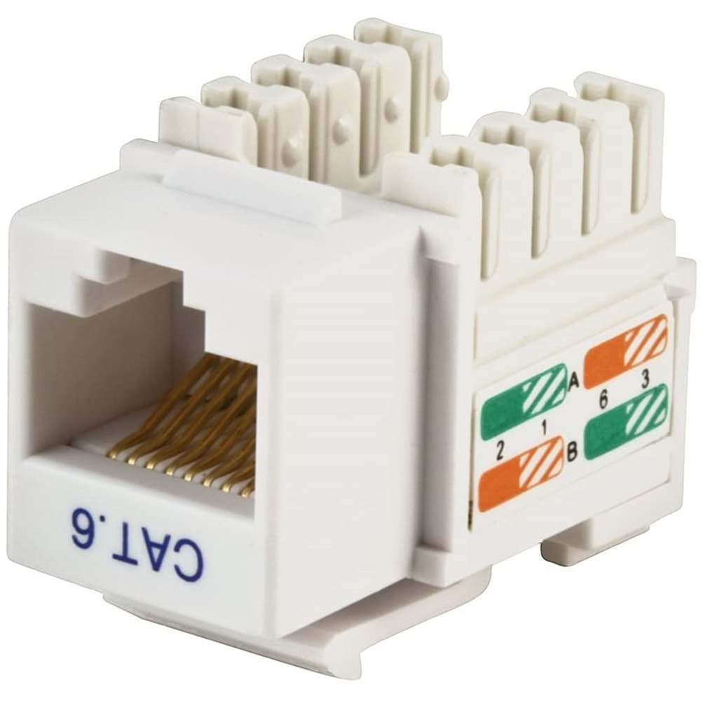 KEYSTONE JACK CAT 6 DATA (RJ45) UTP KONNECTOR/8P-8C - 2056