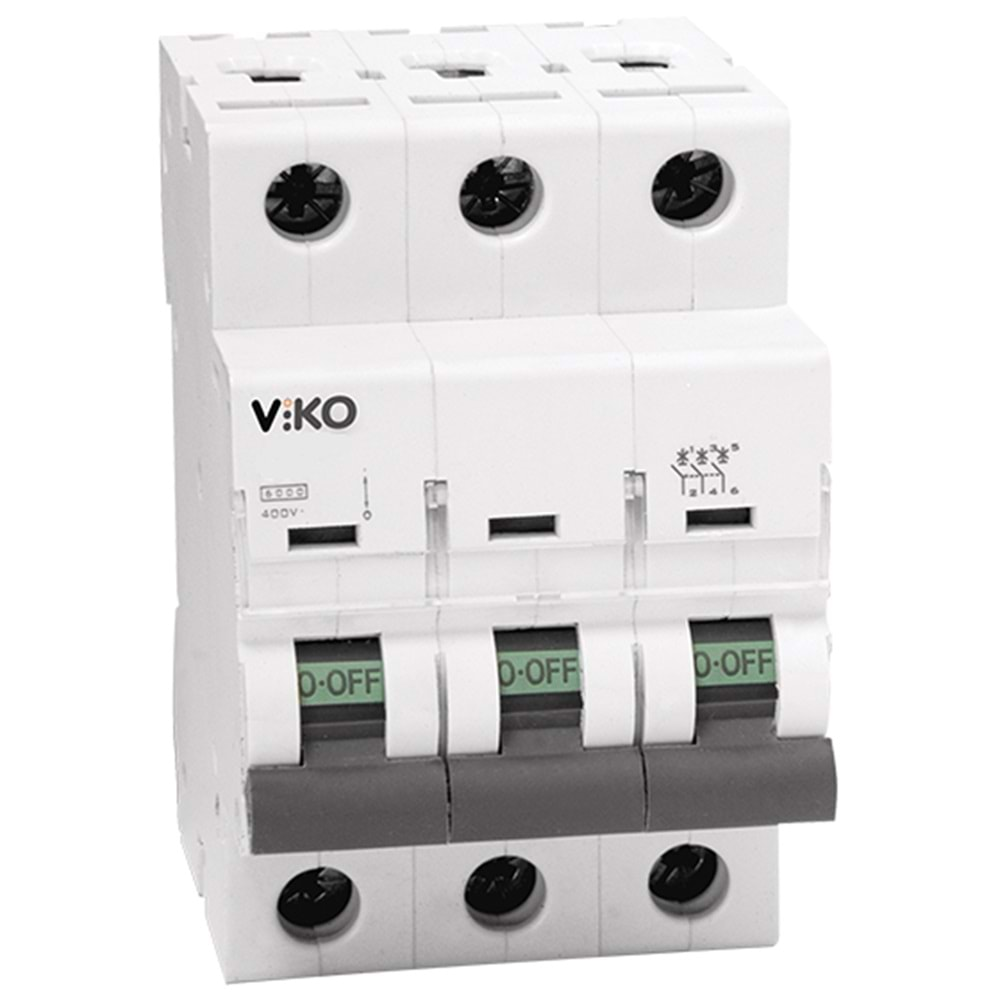 VİKO OTOMATİK SİGORTA 3X100 AMPER 6 KA 6VTB-3C100