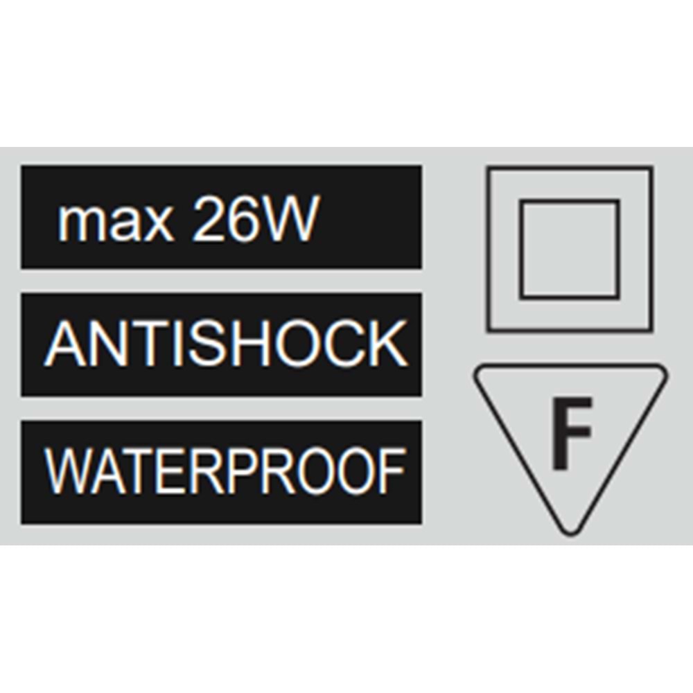 HOROZ MAX 26W E27 SİYAH ARMATÜR AQUA EKO 400 000 108