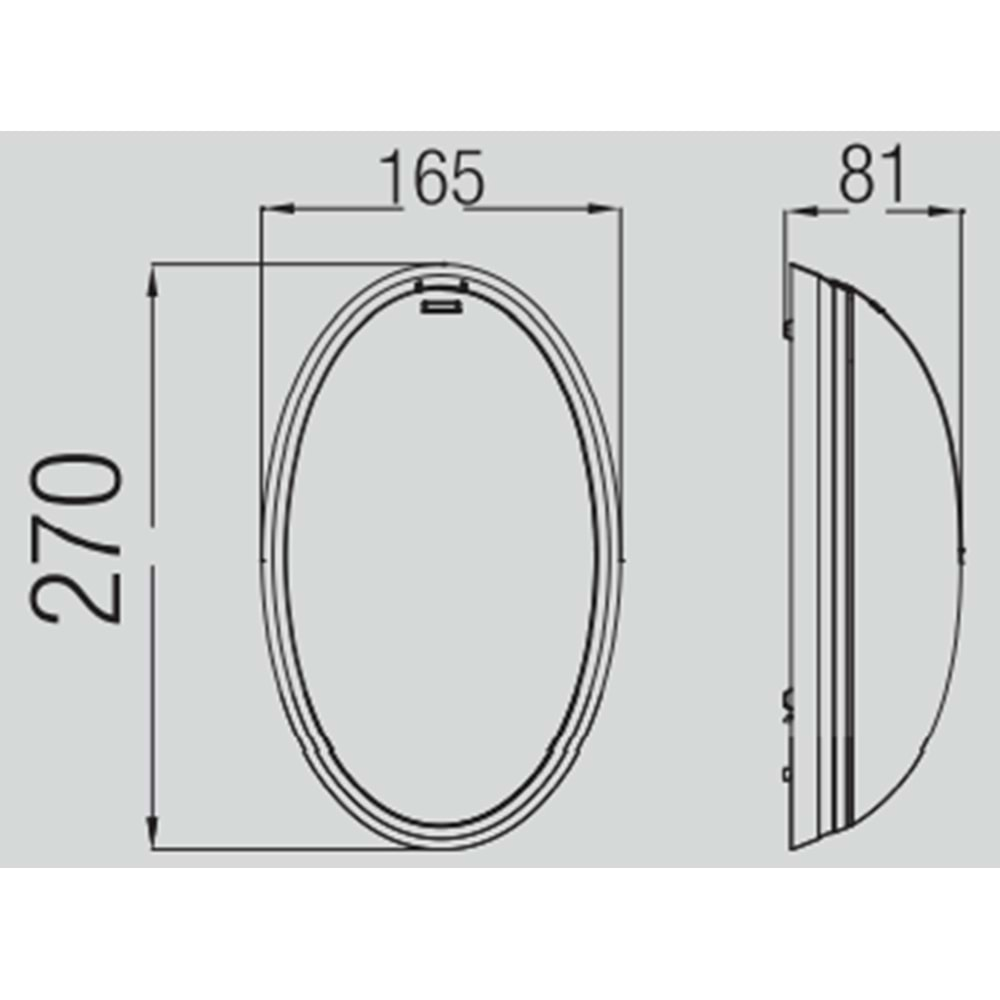 HOROZ MAX 26W APLIK FLUE CEVİZ 400 003 107