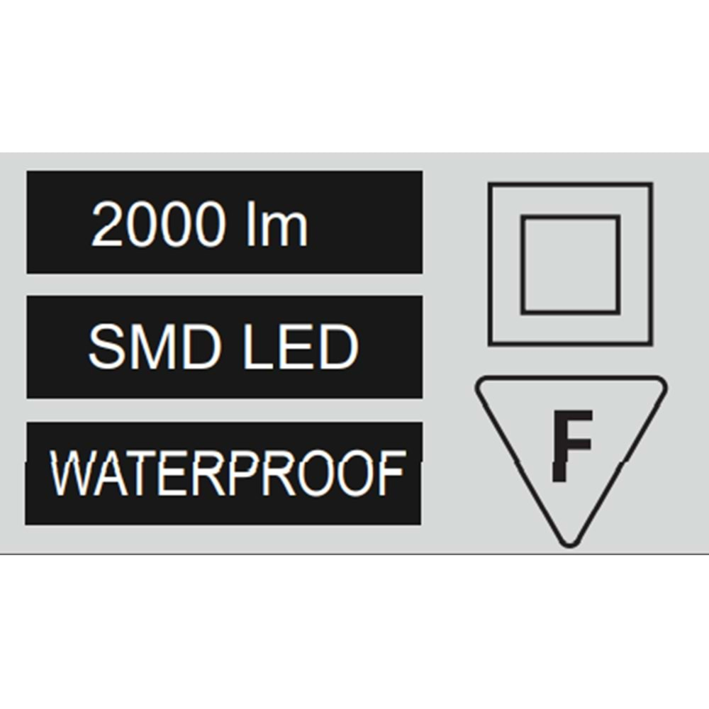 HOROZ 20W NEMLİYER ARMATÜR ARTOS-20 SİYAH KASA 4200K 400 011 128