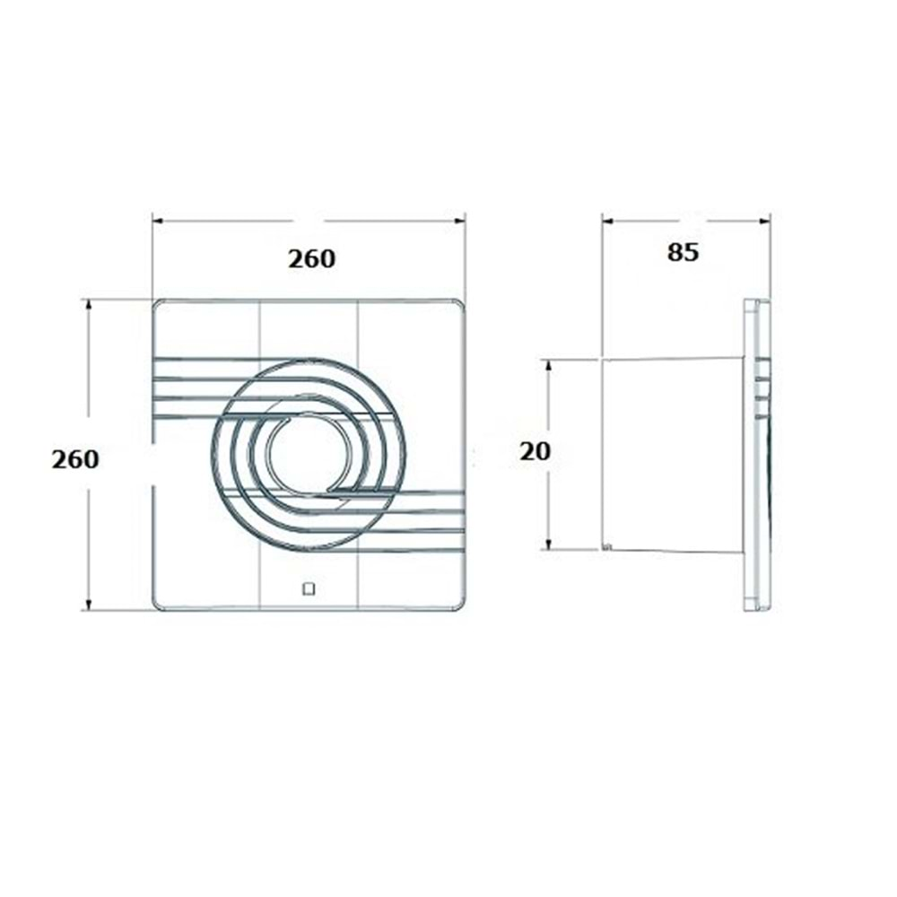 HOROZ HELIX PLASTİK FAN 200 LİK FÜME 500 010 008