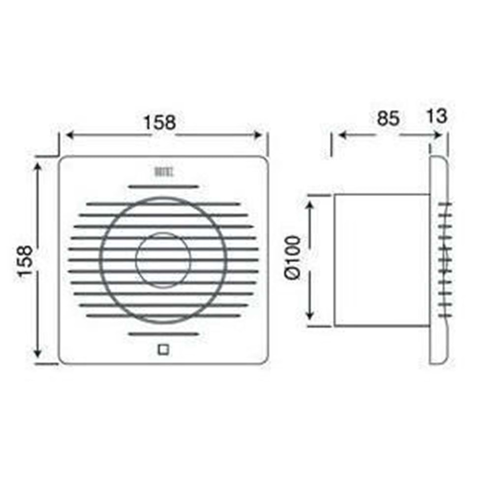 HOROZ KLASİK PLASTİK FAN 100 LÜK FÜME 500 010 100