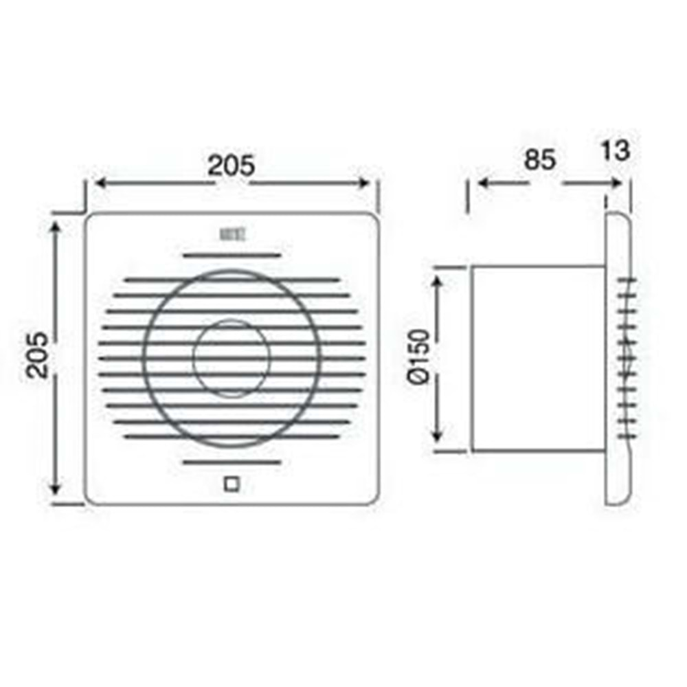 HOROZ KLASİK PLASTİK FAN 150 LİK FÜME 500 010 150