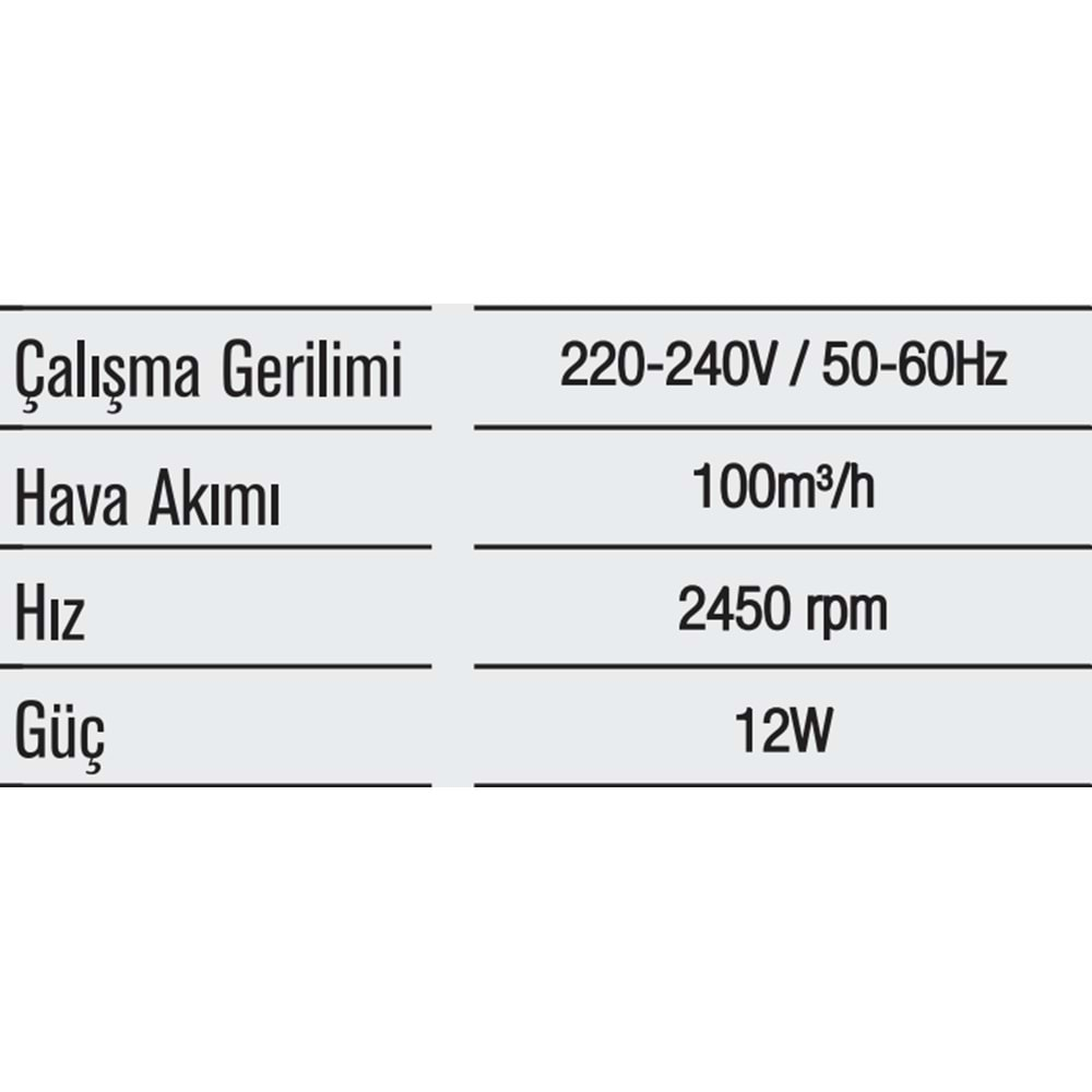 HOROZ KLASİK PLASTİK FAN 100 LÜK KAYIN 500 020 100