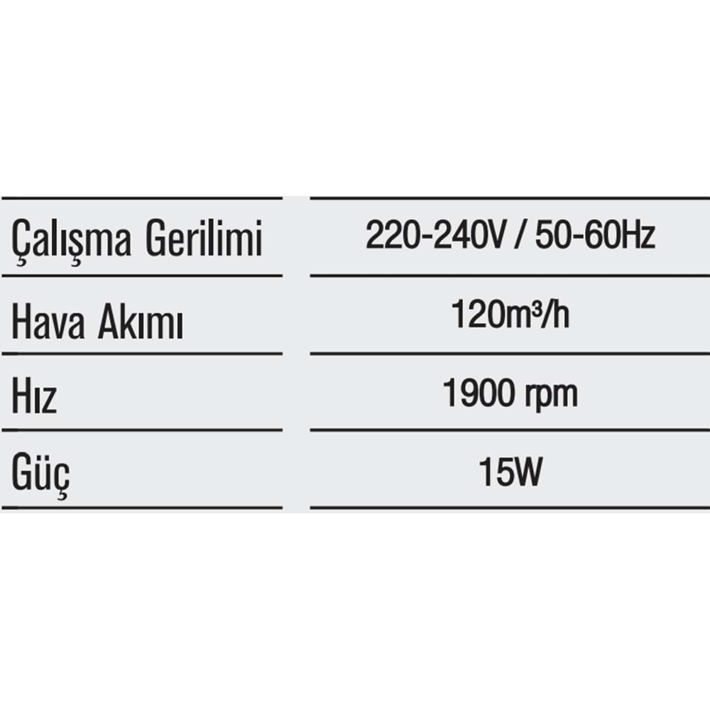 HOROZ KLASİK PLASTİK FAN 120 LİK CEVİZ 500 030 120