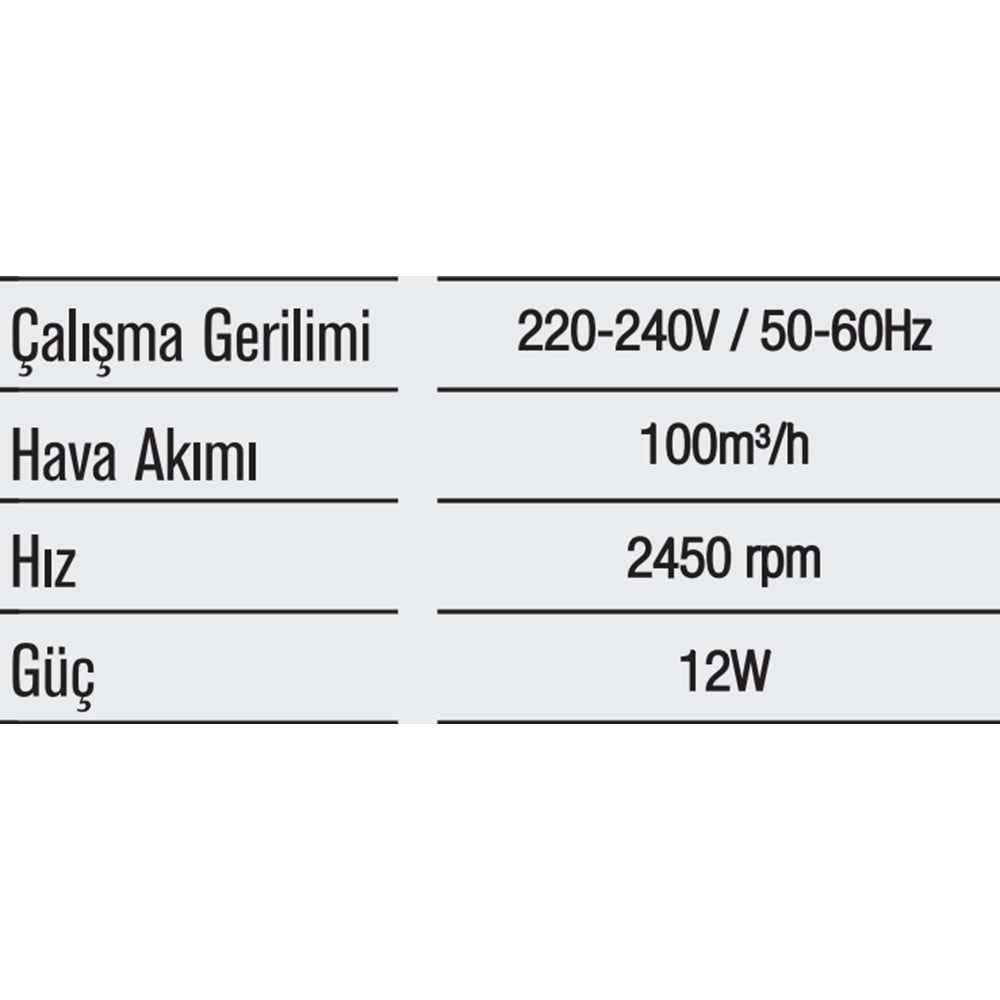 HOROZ KLASİK PLASTİK FAN 100 LÜK GÜMÜŞ 500 040 100