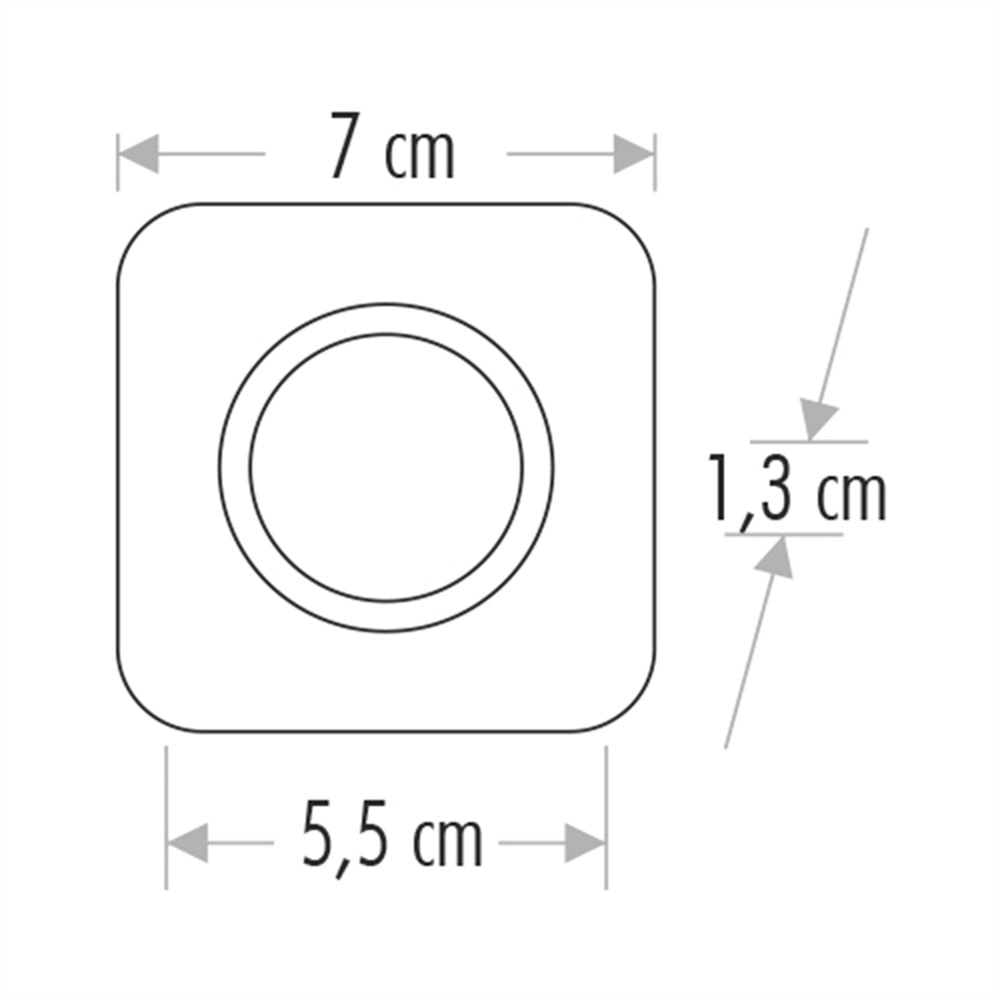 CATA 3W LEDLİ KORİDOR ARMATÜRÜ 6400K KROM KASA-BEYAZ IŞIK CT-5175B