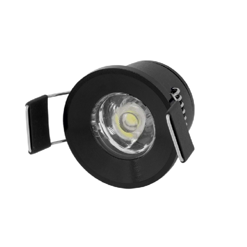 CATA 1,5W POWER LED YILDIZ SPOT SİYAH KASA GÜNIŞIĞI CT-5270-SYH-G