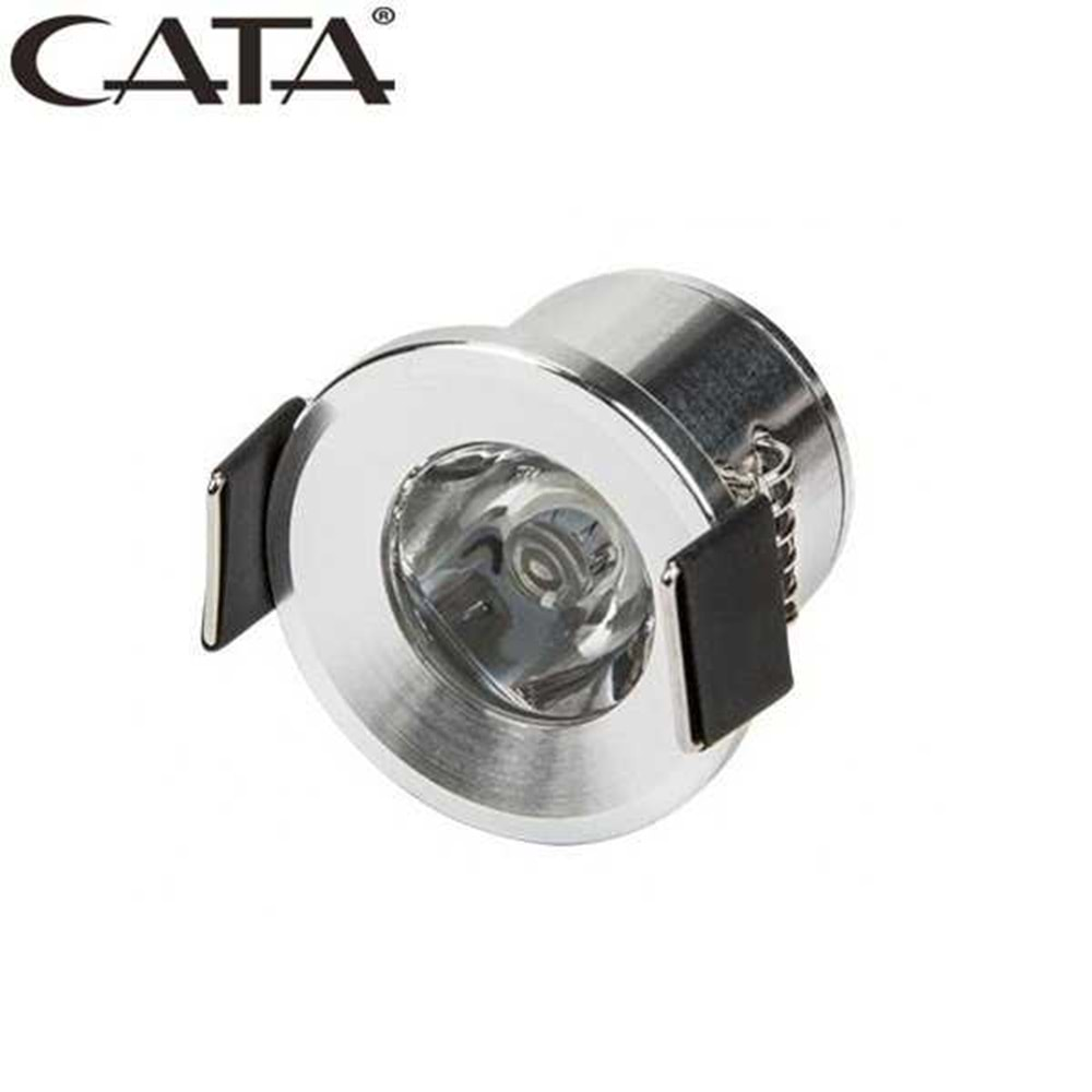 CATA 1,5W POWER LED YILDIZ SPOT SATEN KASA BEYAZ IŞIK CT-5270B S