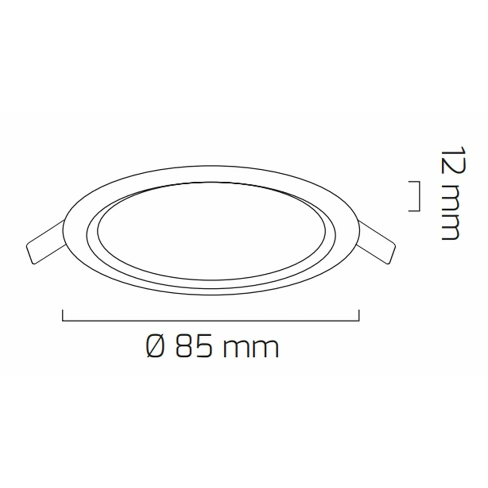 GOYA 3W LED PANEL BEYAZ KASA 6500K GY-1728