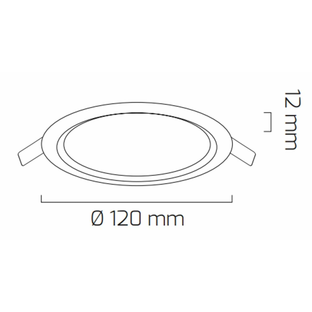 GOYA 6W LED PANEL BEYAZ KASA 3000K GY-1738