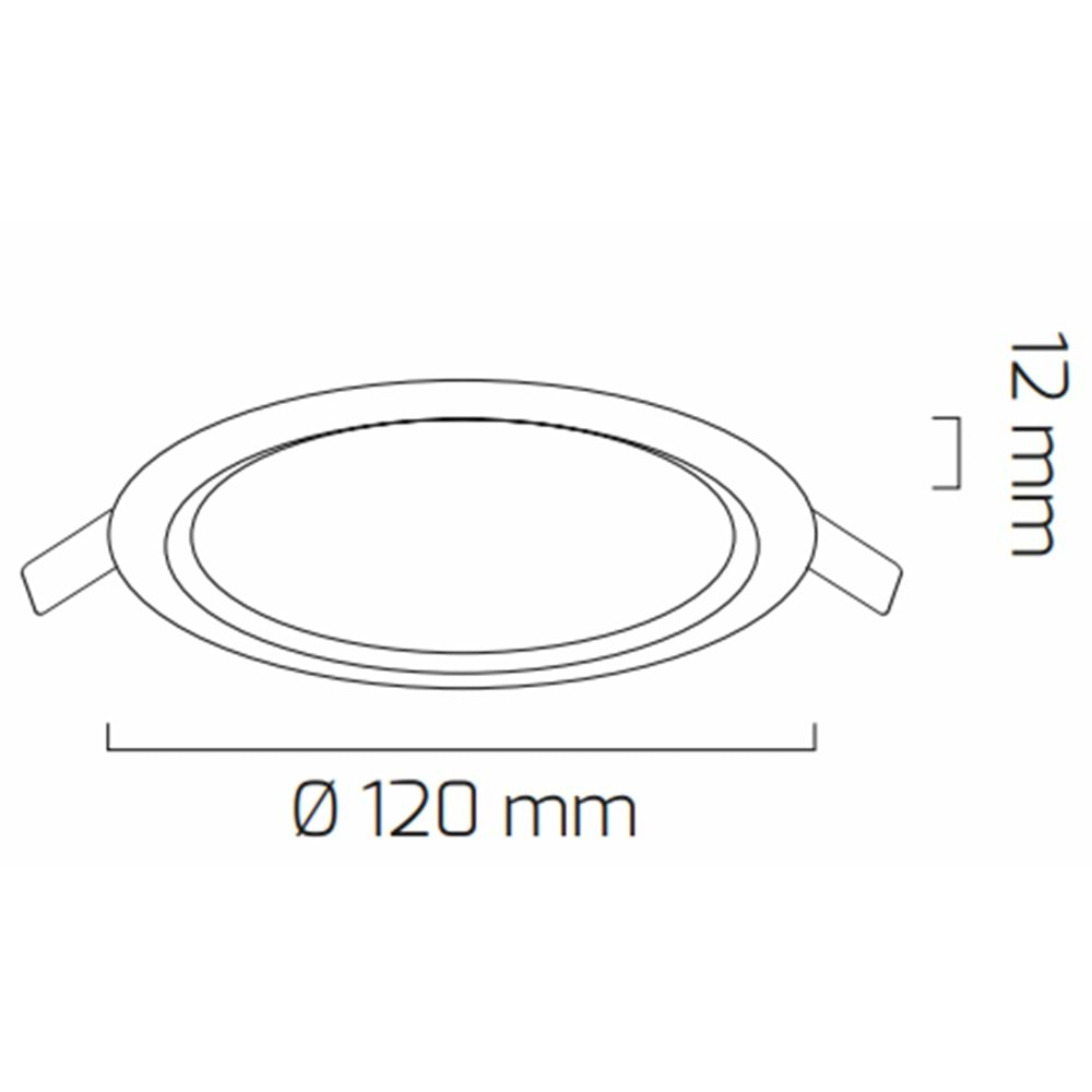 GOYA 6W LED PANEL SİYAH KASA 4000K GY-1738