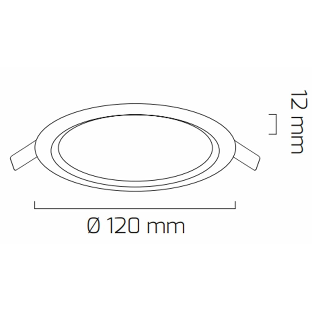 GOYA 6W LED PANEL SİYAH KASA 6500K GY-1738