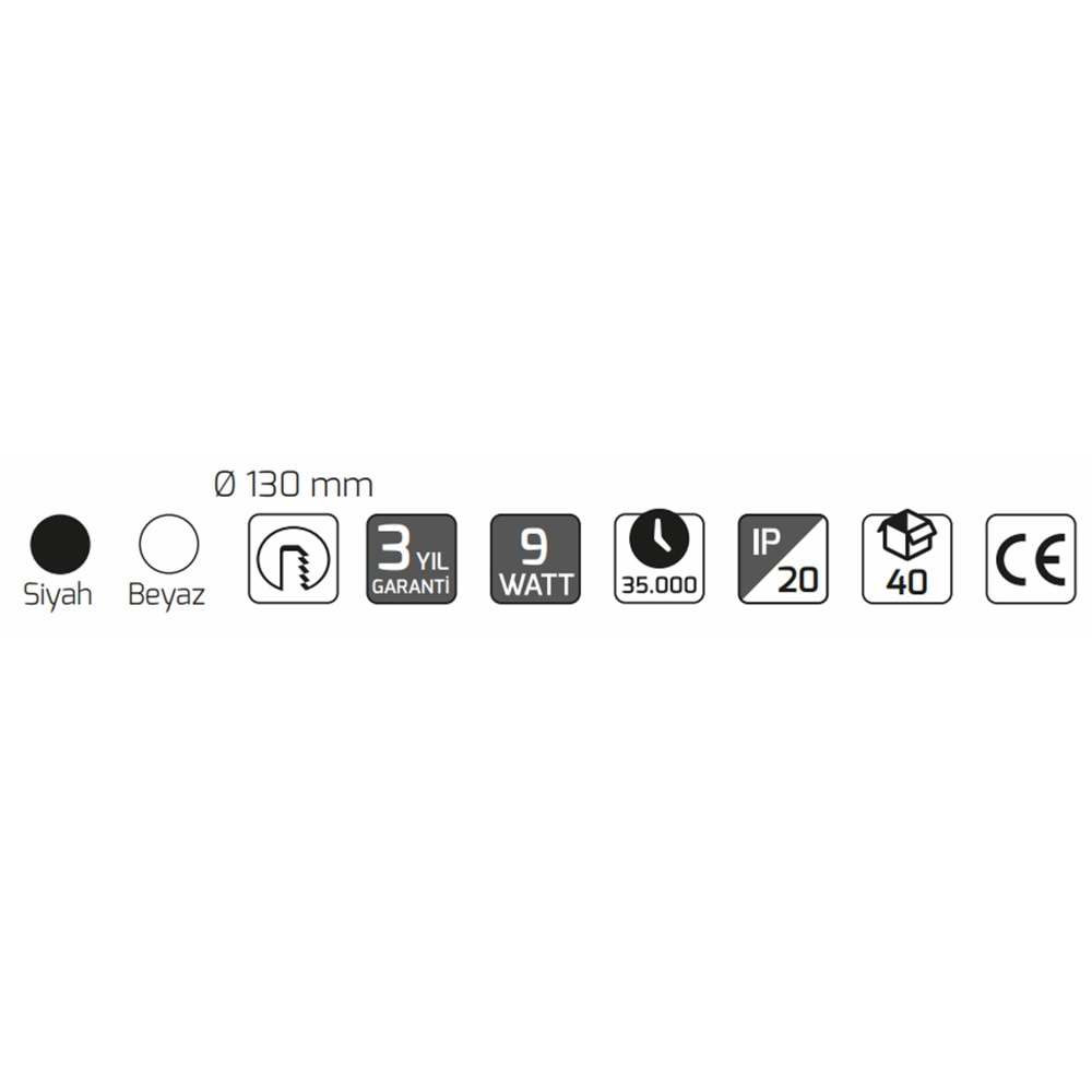 GOYA 9W LED PANEL BEYAZ KASA 4000K GY-1748