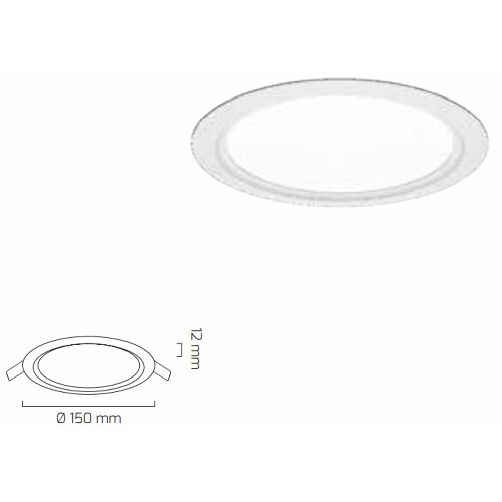 GOYA 9W LED PANEL SİYAH KASA 3000K GY-1748