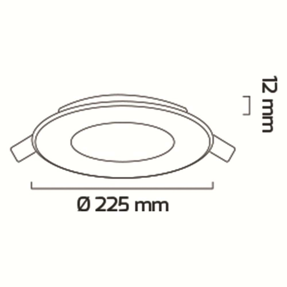 GOYA 18W LED PANEL BEYAZ KASA 3000K GY-1778