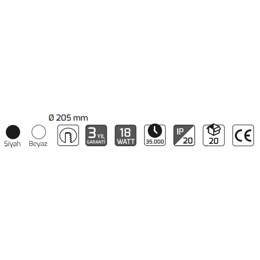 GOYA 18W LED PANEL BEYAZ KASA 6500K GY-1778