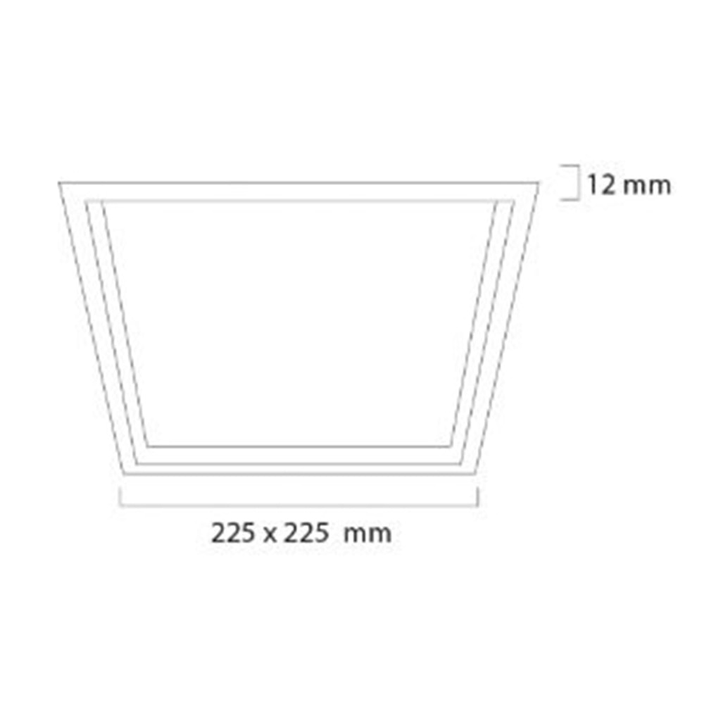 GOYA 20W SIVA ALTI LED PANEL BEYAZ KASA 3000K GY-1787