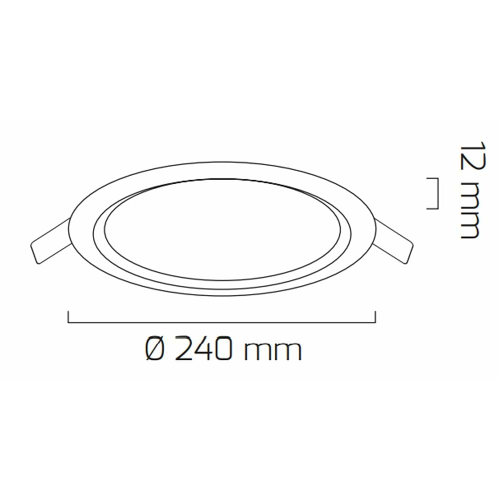 GOYA 20W LED PANEL BEYAZ KASA 3000K GY-1788