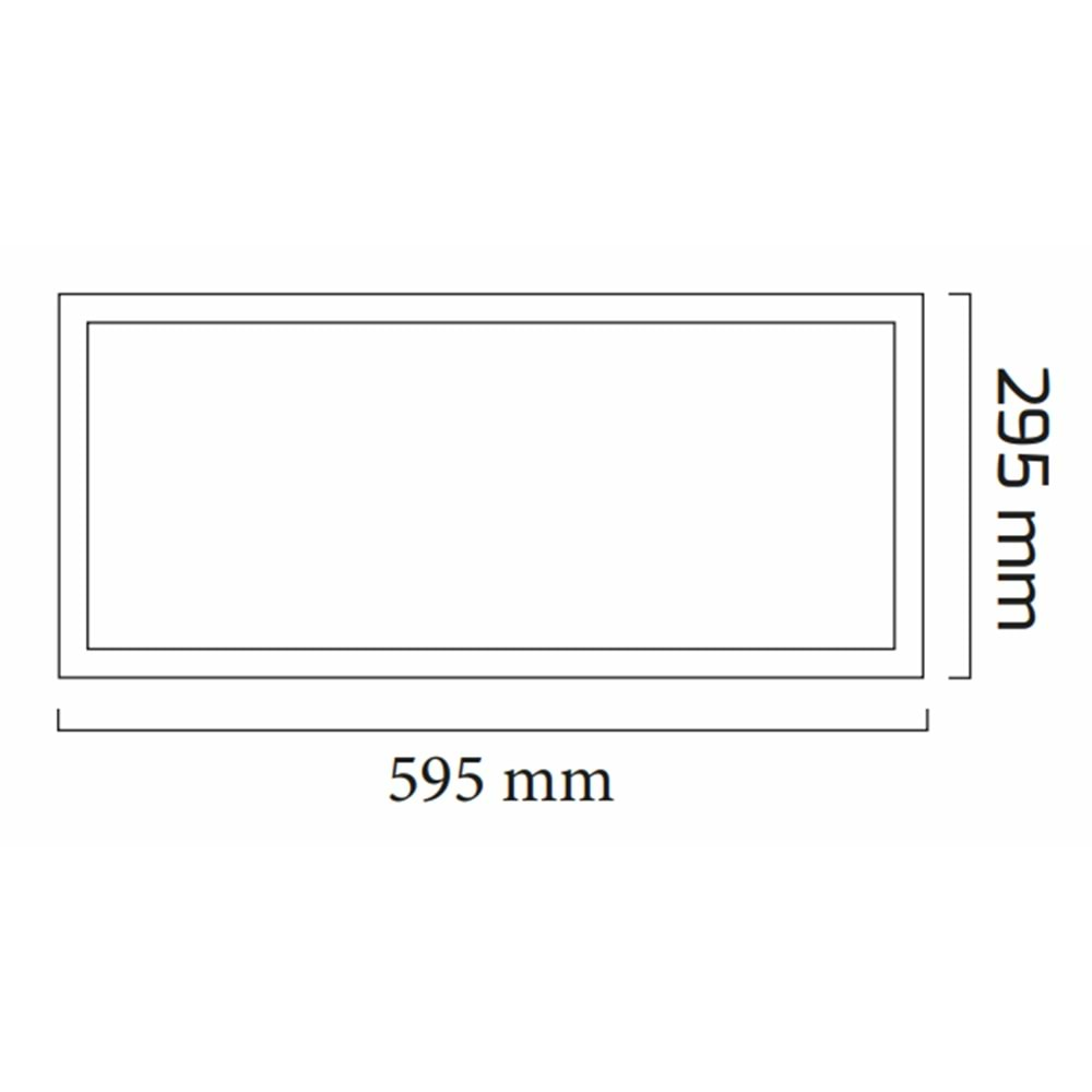 GOYA 32W SIVA ALTI 30X60CM BACKLIGHT ARMATÜR 3000K GY-1793