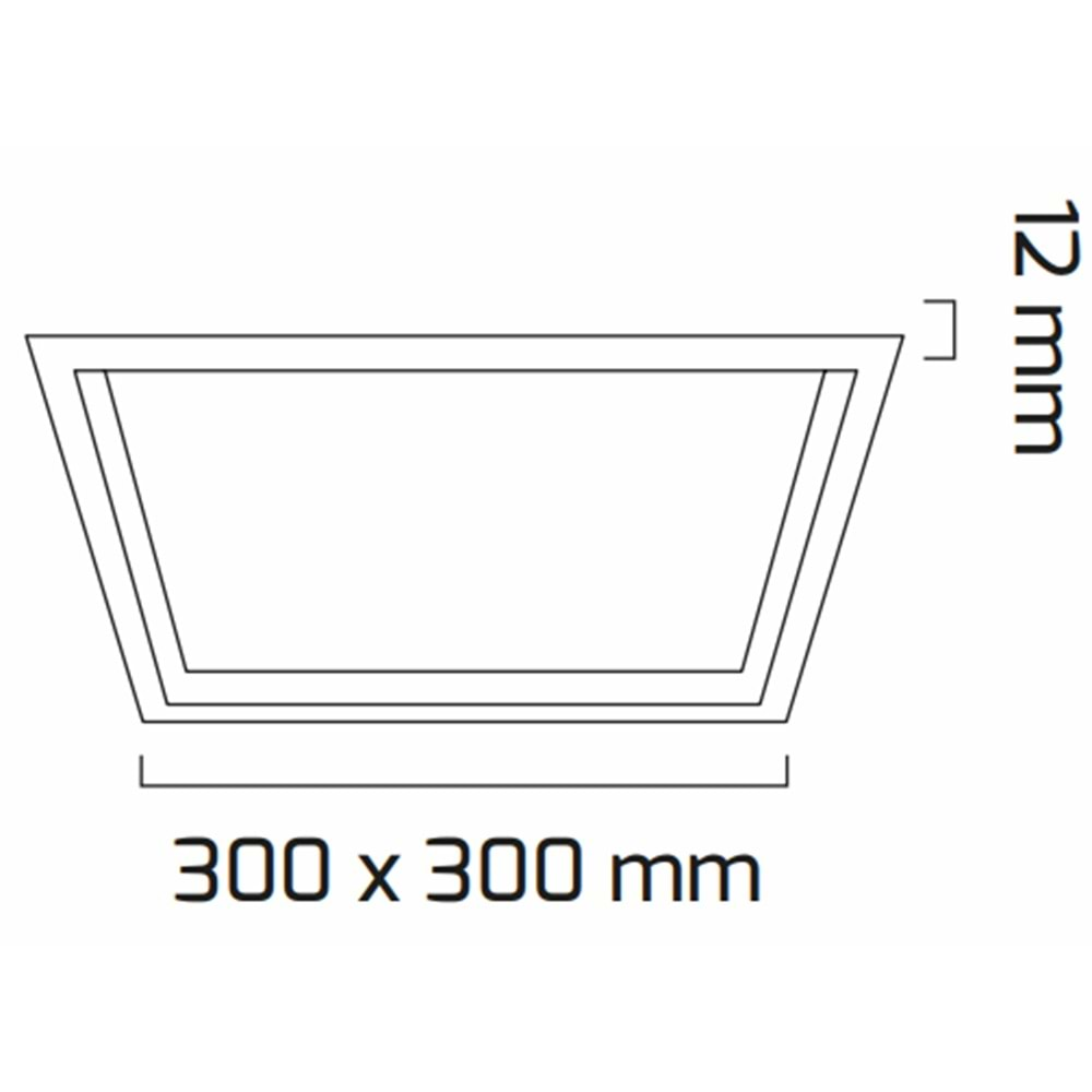 GOYA 24W SIVA ALTI LED PANEL BEYAZ KASA 3000K GY-1797