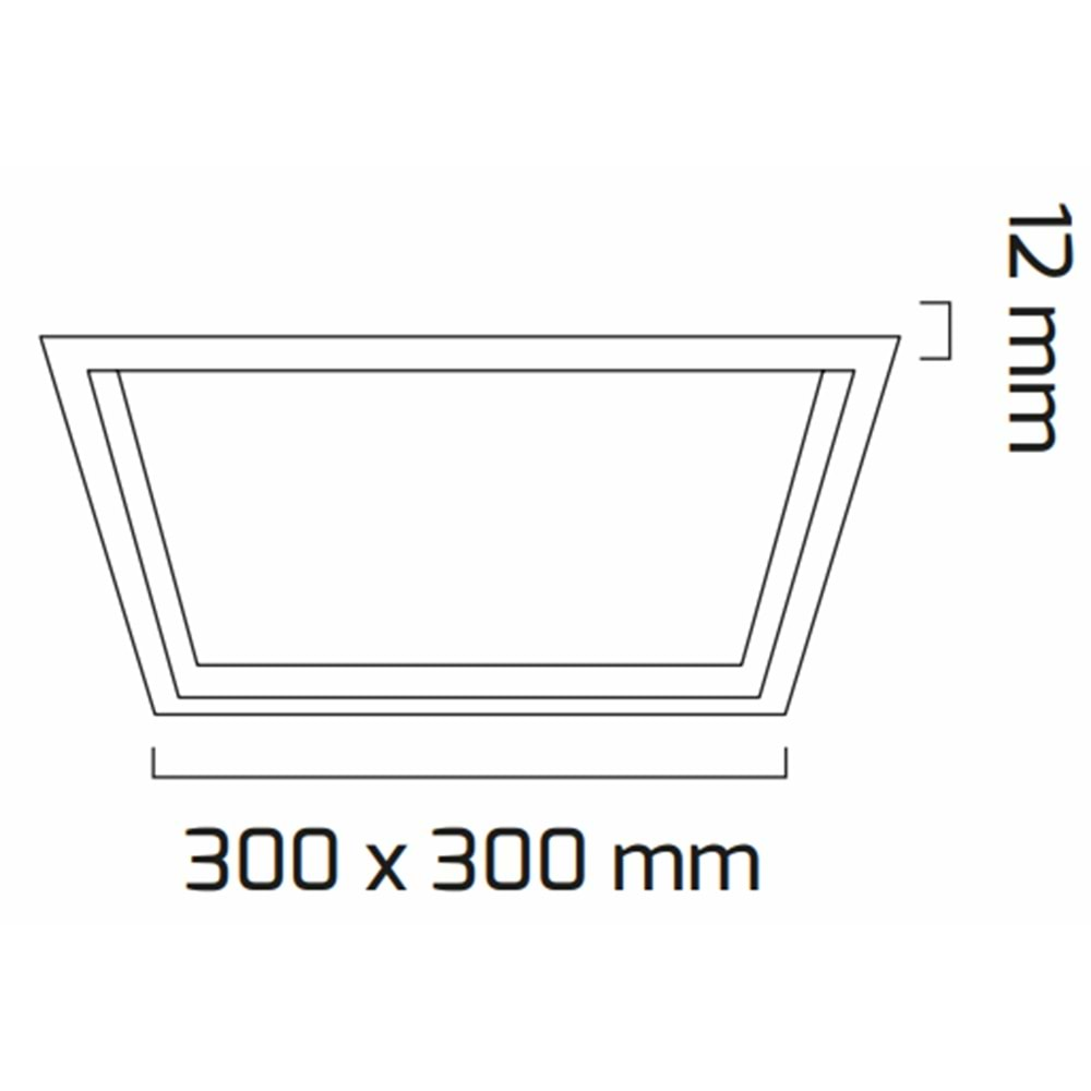 GOYA 24W SIVA ALTI LED PANEL BEYAZ KASA 4000K GY-1797