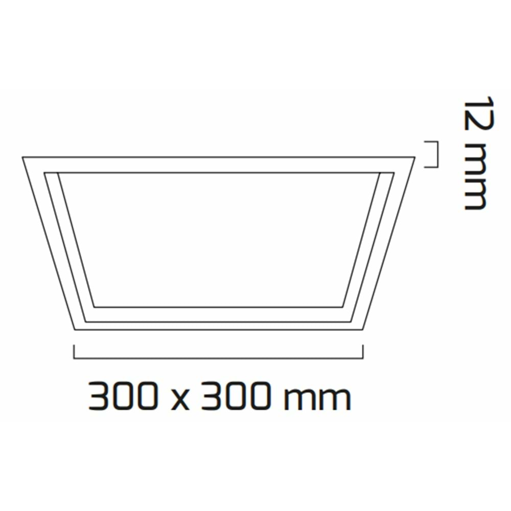 GOYA 24W SIVA ALTI LED PANEL BEYAZ KASA 6500K GY-1797