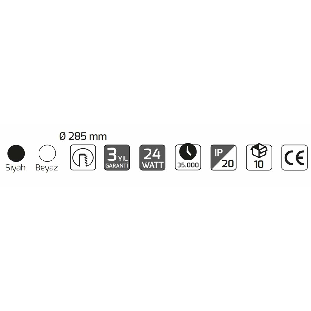 GOYA 24W LED PANEL BEYAZ KASA 6500K GY-1798