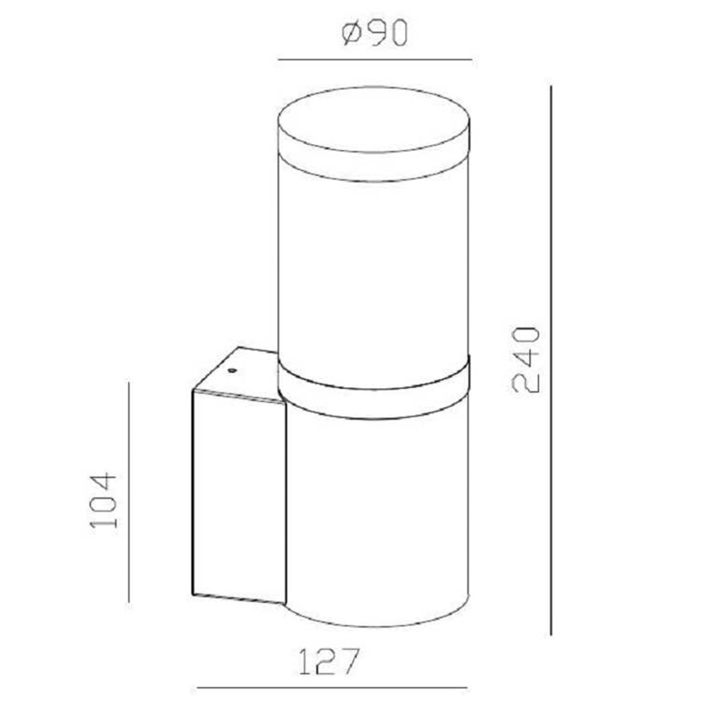 JUPİTER JG958 AN BAHÇE APLİK ANTRASİT E27 (AMPUL DAHİL DEĞİLDİR)