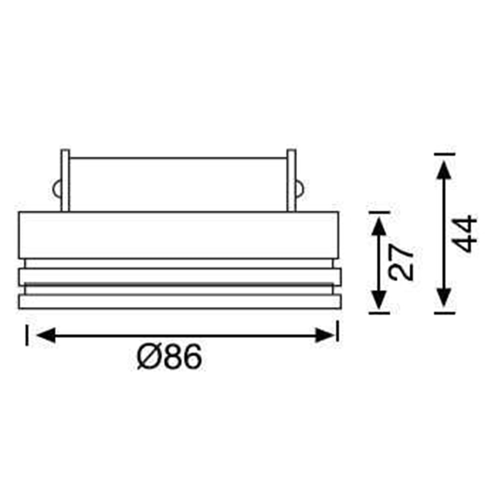 JUPİTER JH624 CAMLI ALÜMİNYUM BANYO SPOT KROM KASA (AMPUL DAHİL DEĞİLDİR)