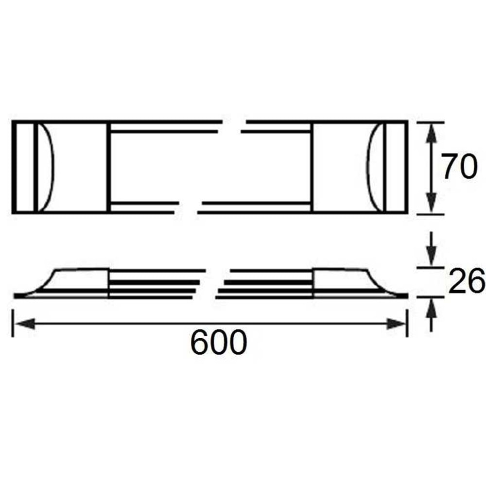 JUPİTER 18W 6500K LED YATAY BANT ARMATÜR JK060