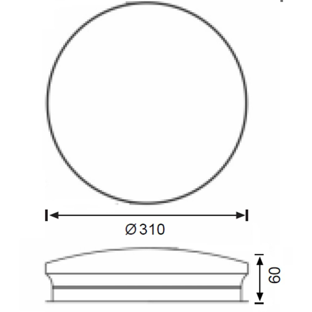 JUPİTER 18W 6500K SENSÖRLÜ LED TAVAN ARMATÜRÜ JK181