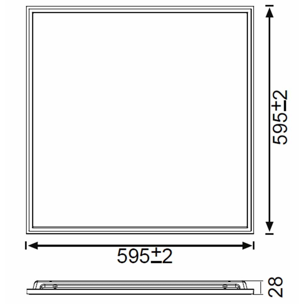 JUPİTER 48W SLIM BACKLIGHT PANEL JK6060 3000K