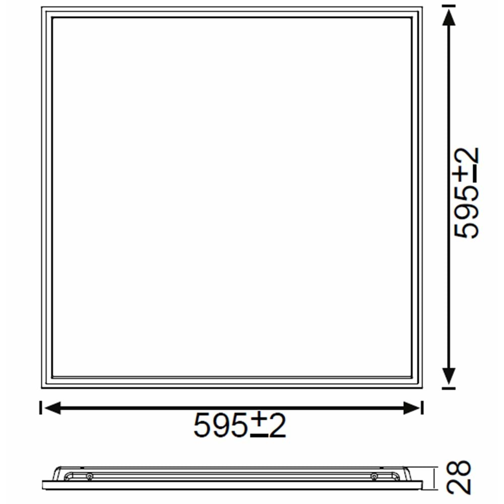 JUPITER 48W SLIM BACKLIGHT PANEL JK6060 4000K