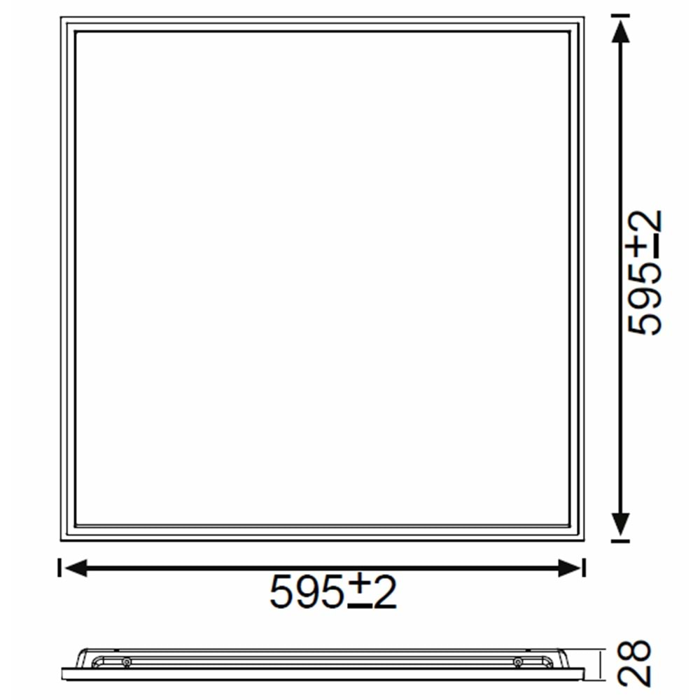 JUPITER 48W SLIM BACKLIGHT PANEL JK6060 6500K