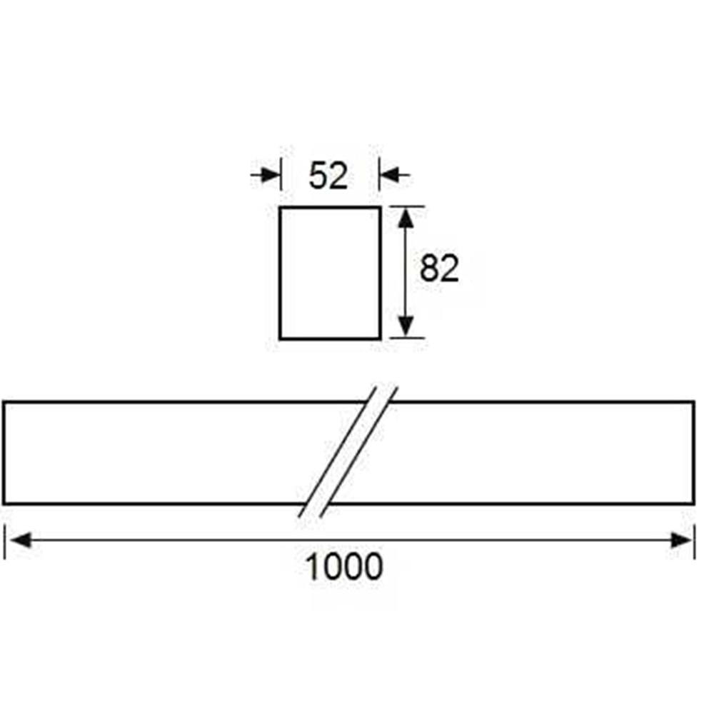 JUPİTER JL100 N LİNEER LED ARMATÜR 30W 4000K SİYAH KASA