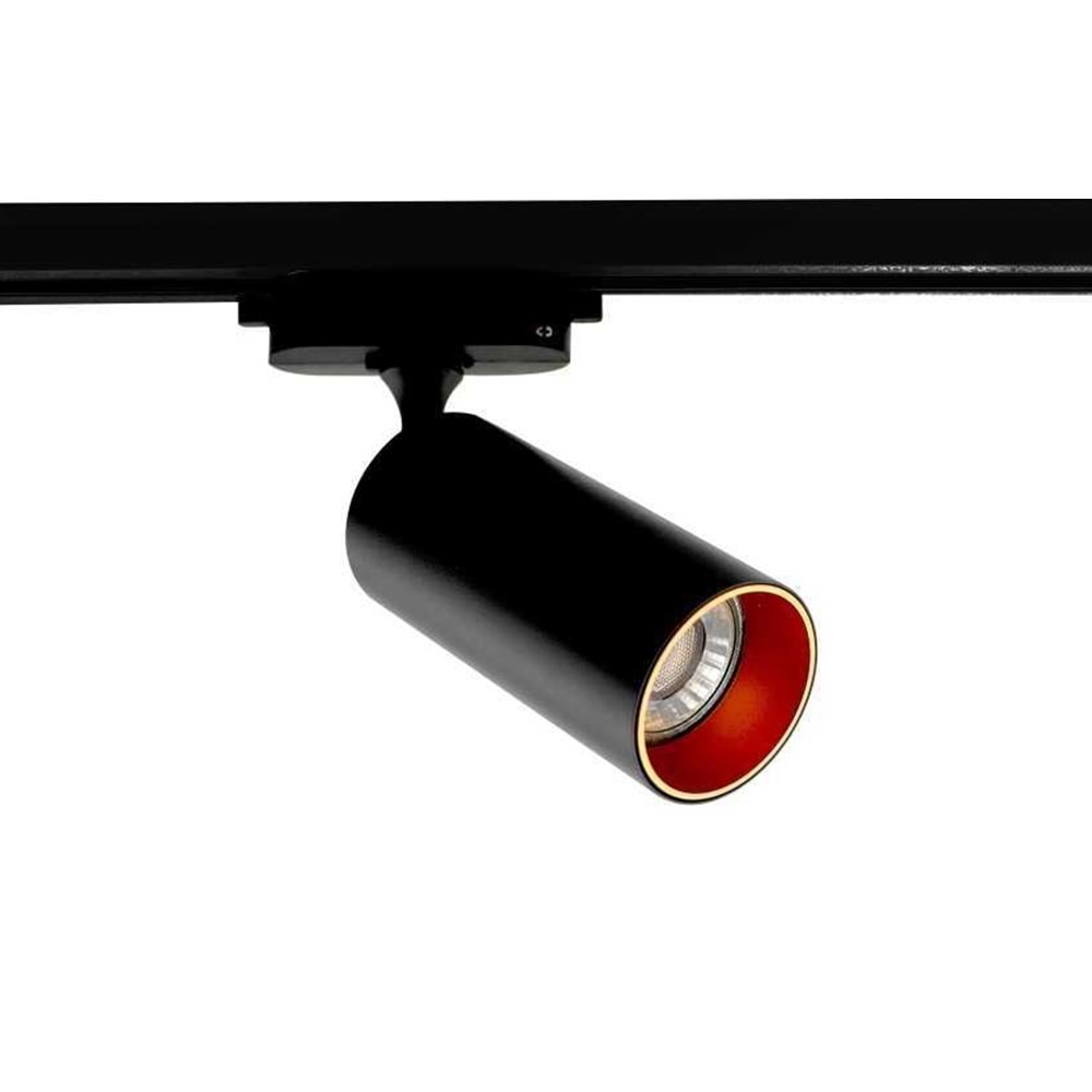 JUPİTER JR658 MONOFAZE SOKETLİ RAY SPOT SİYAH & ALTIN KASA ( AMPUL DAHİL DEĞİLDİR)