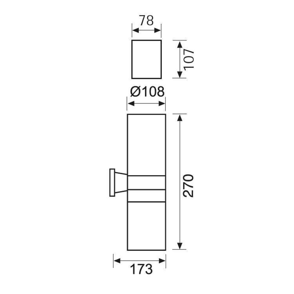 JUPİTER JW926 AN BAHÇE APLİK ANTRASİT E27 PAR30 ( AMPUL DAHİL DEĞİLDİR)