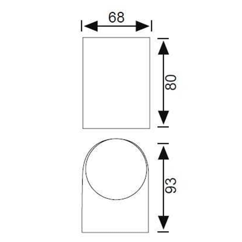 JUPİTER JW936 AN BAHÇE APLİK ANTRASİT GU10 (AMPUL DAHİL DEĞİLDİR)