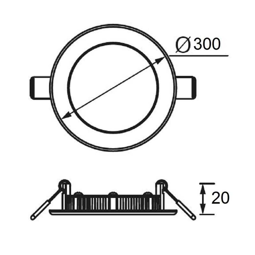 JUPİTER 24W SLİM LED PANEL LD468 3000K