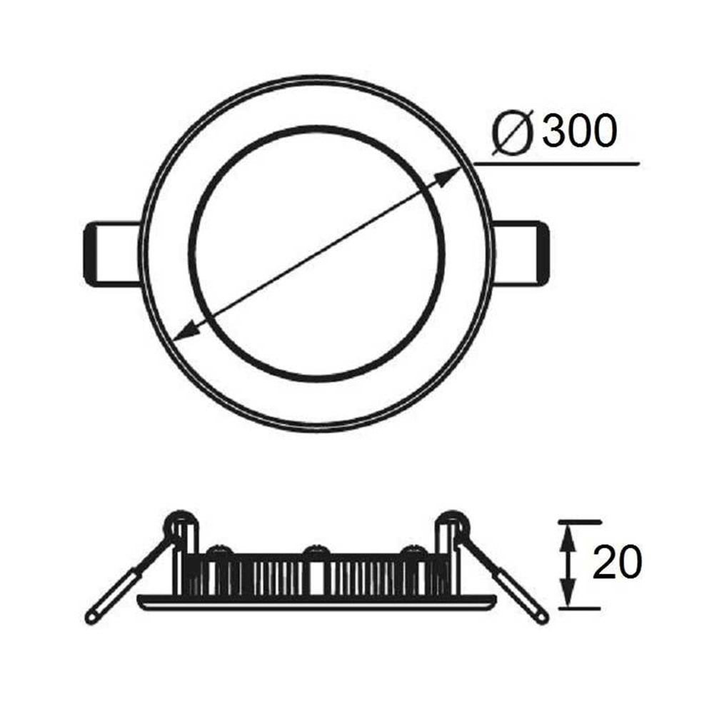 JUPİTER 24W SLİM LED PANEL LD468 6500K