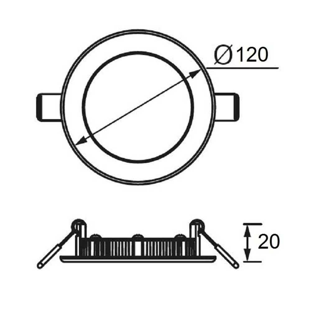 JUPİTER 6W SLİM PED PANEL LD489 S 3000K